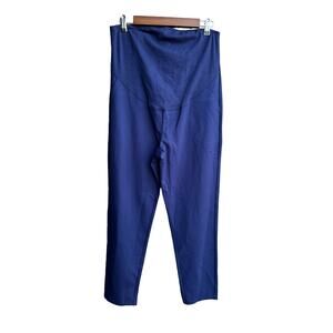 New Moyabo Navy Maternity Pants Over-Belly Stretch Active Wear Size S